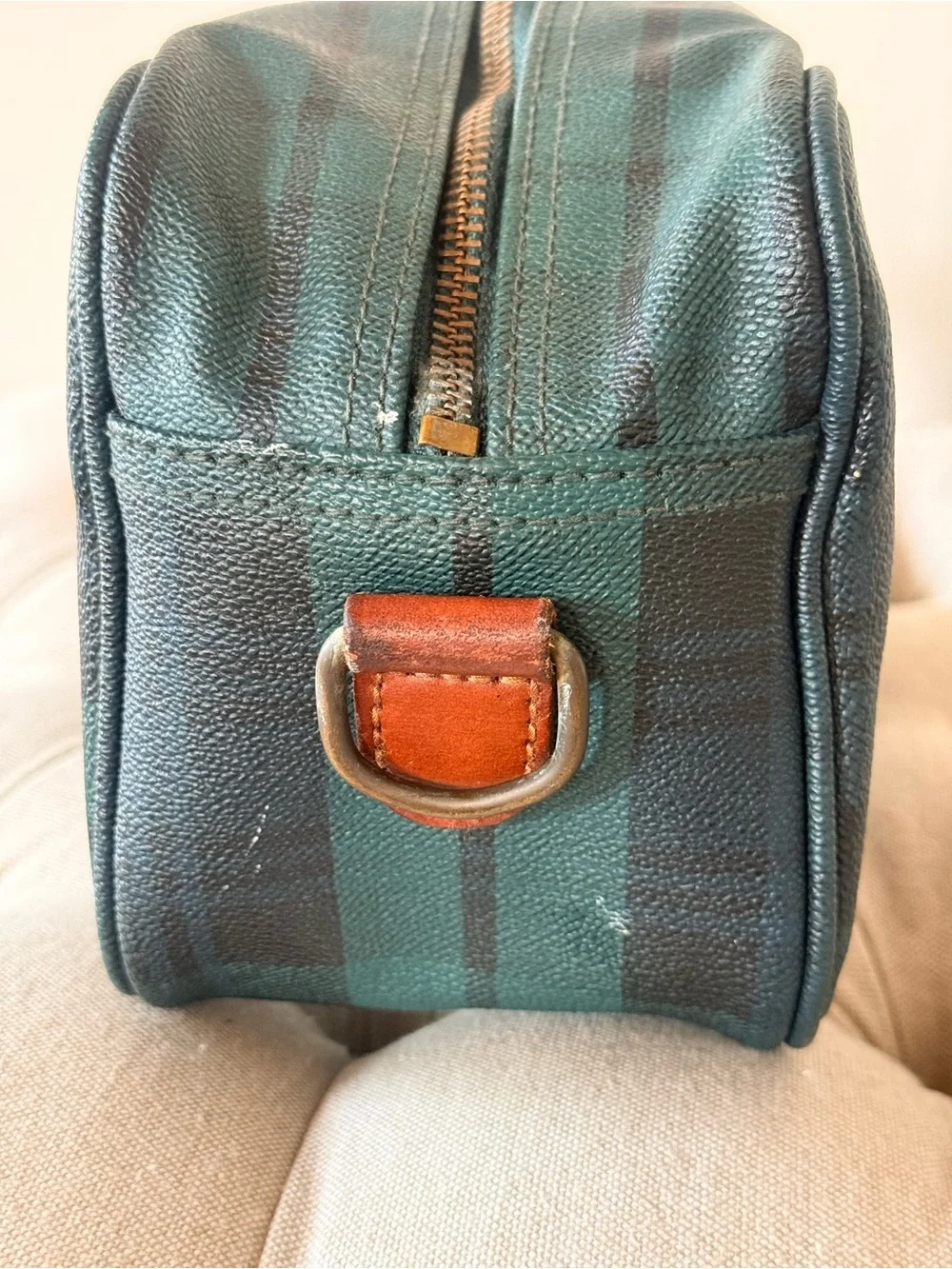 Polo Ralph Lauren Vintage Blackwatch Plaid Toiletry Bag / Dopp Kit